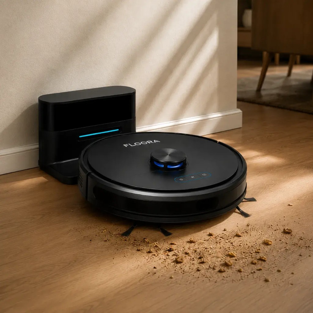 Floora 4-in-1 aspira lava asciuga e disinfetta in un passaggio