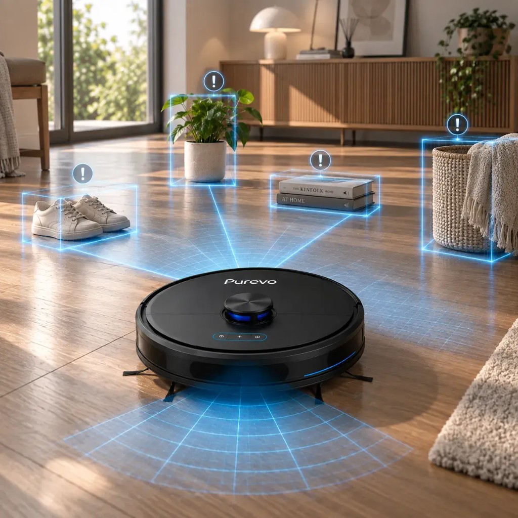 Purevo navigazione laser LiDAR 360° che mappa la casa